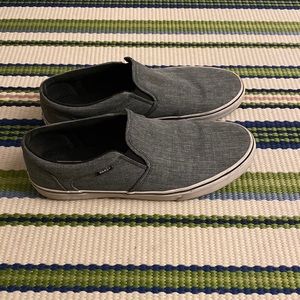 Vans grey slip-ons